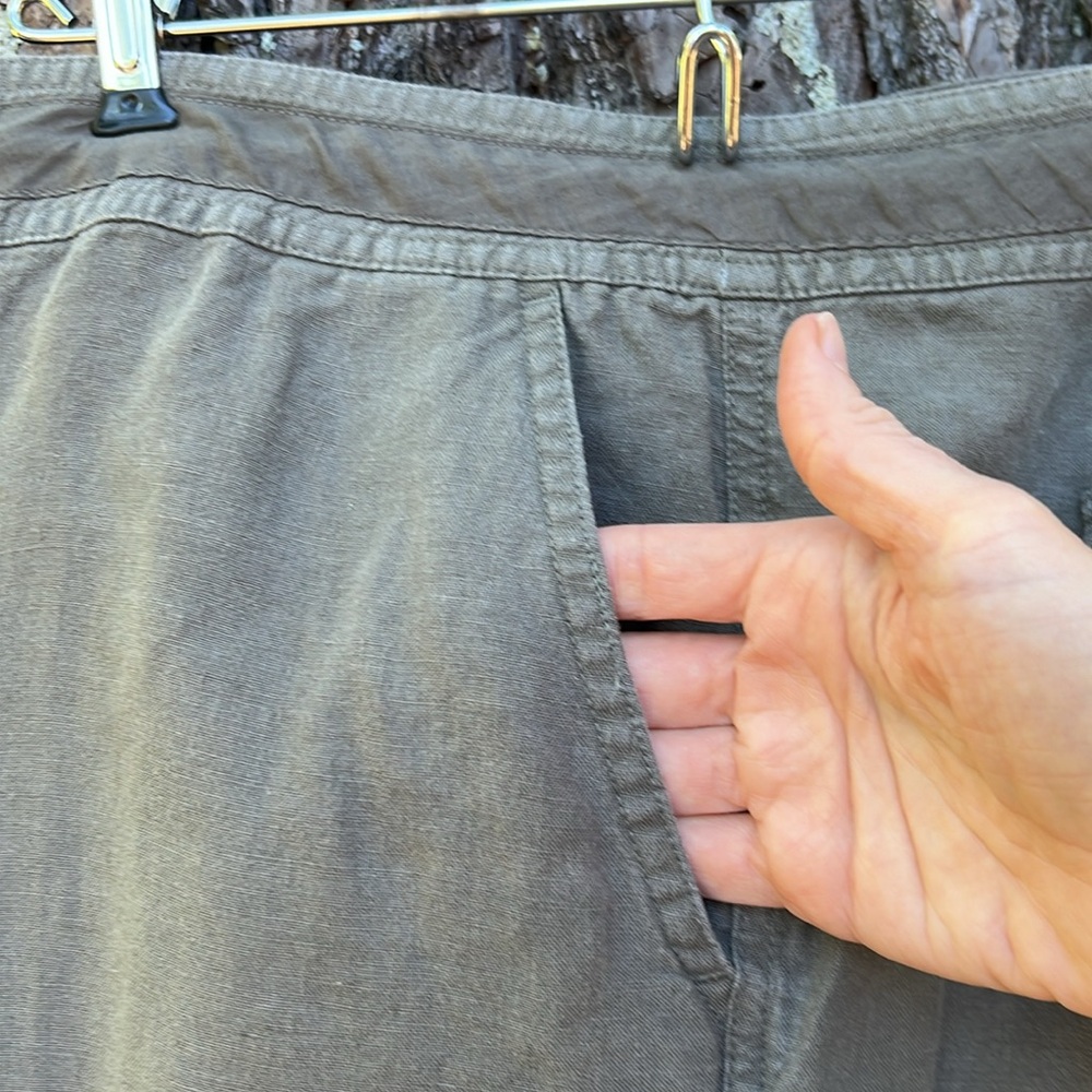 Talbots Irish Linen Drawstring Crop Pants - Picture 5 of 12